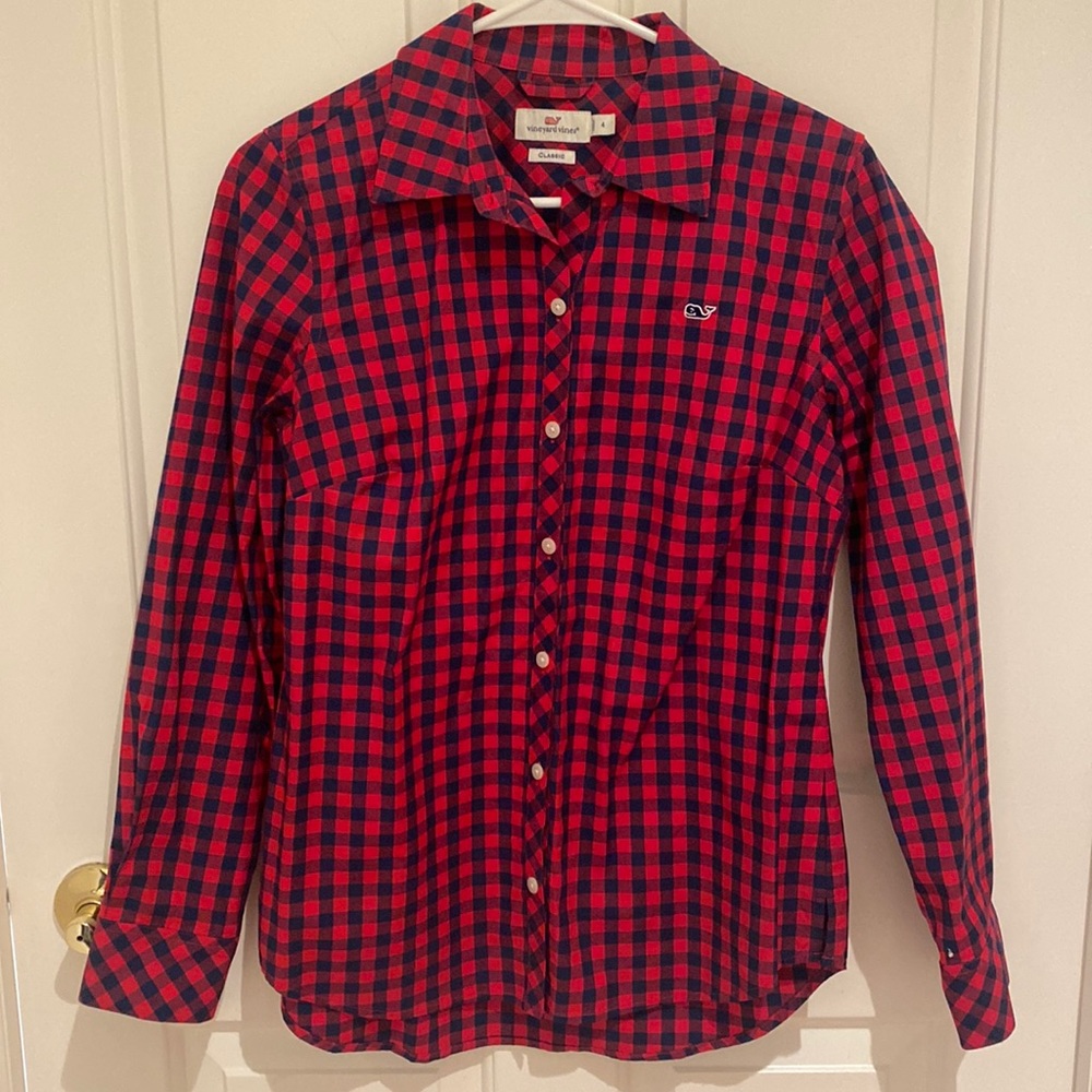 Vineyard Vines classic button up Womens size 4